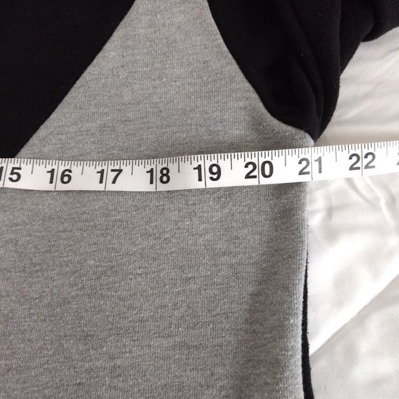 21 MEN Sweater Jacket Men's L Black Gray Full Zip Mock Neck - Picture 8 of 9